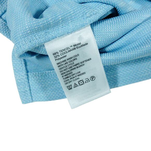 Tommy Bahama Island Zone Via Verde Golf Polo Shirt Blue Mens Large NWT - Picture 5 of 6